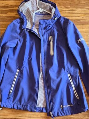 Free Country Purple Hooded Softshell Jacket